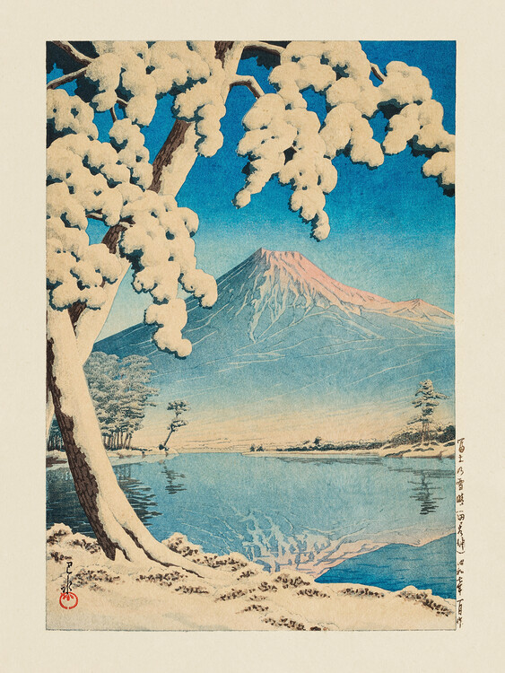 Levně Plakát, Obraz - Fuji No Yukibare, Kawase Hasui, 30 × 40 cm