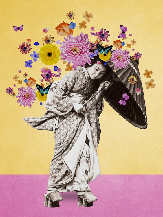 Plakát Whimsical Japanese Bloom