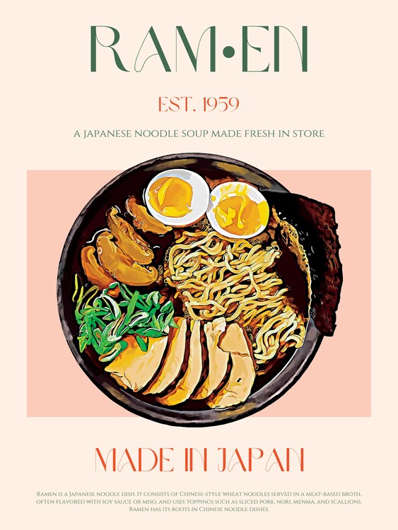 Plakát Savoring Japanese Ramen Bowl