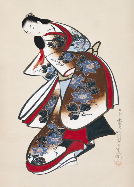 Obraz na plátně Japanese Women (1700s) Vintage Painting
