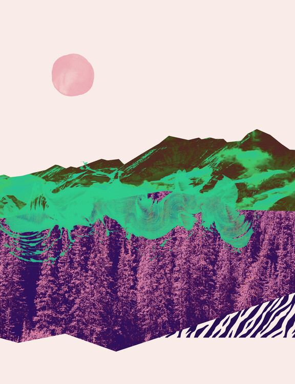 Plakát Colorful Abstract Landscape