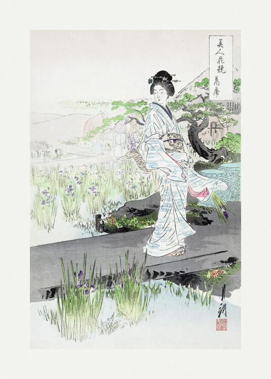 Levně Plakát, Obraz - Iris Garden (1887-1896), Ogata Gekko, 30 × 40 cm