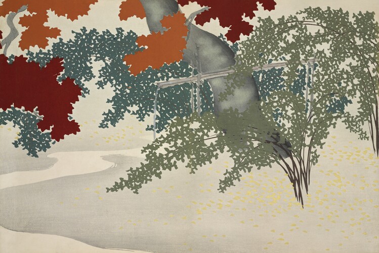 Levně Plakát, Obraz - Maple from Momoyogusa, Kamisaka Sekka, 40 × 26.7 cm