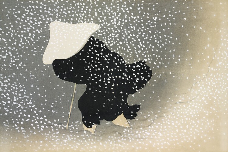 Levně Plakát, Obraz - Snow from Momoyogusa, Kamisaka Sekka, 40 × 26.7 cm