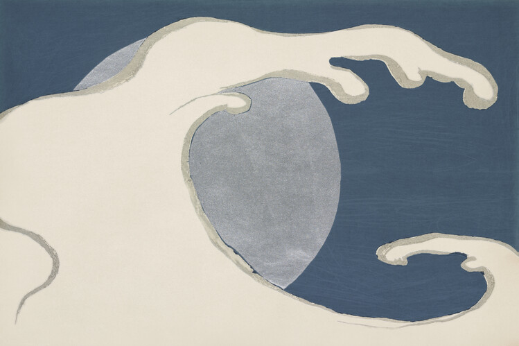 Levně Plakát, Obraz - Waves and sun from Momoyogusa, Kamisaka Sekka, 40 × 26.7 cm