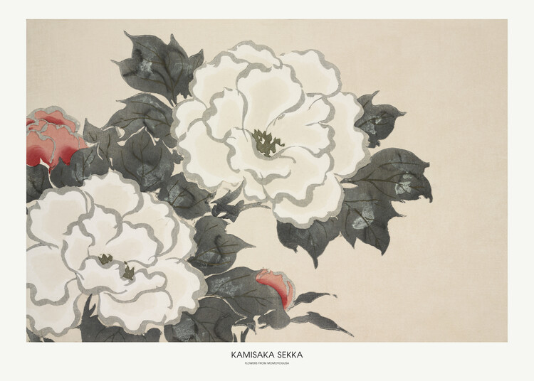 Levně Plakát, Obraz - Flowers From Momoyogusa, Kamisaka Sekka, 40 × 30 cm