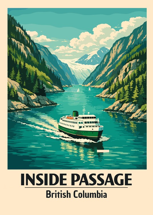 Плакат Travel British Columbia Landscape