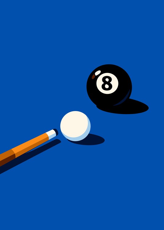 Poster Billiard 8 Ball Pool Sport