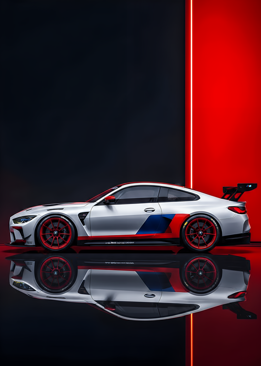 Poster BMW M4 GT Race Car