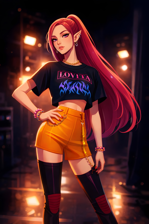 Canvas Print Mira Behind the Stage Artwork – K-Pop Performance Poster