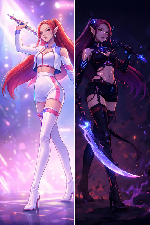 Plakat Mira Dual Identity Poster – K-Pop Demon Hunter Illustration