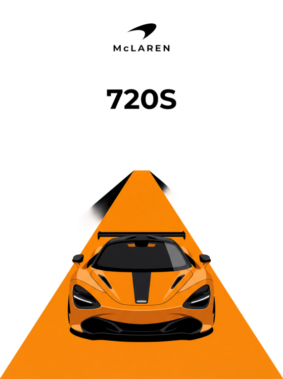 Футболка McLaren 720S: Velocity in Orange