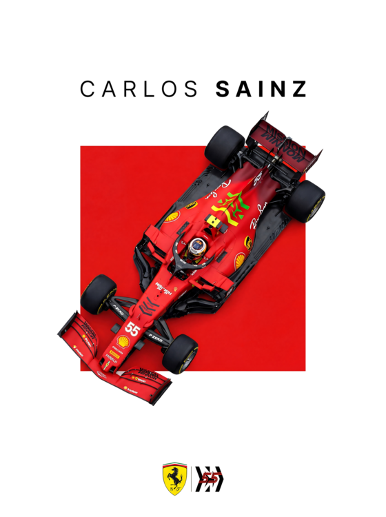T-shirt Carlos Sainz: Scuderia Ferrari