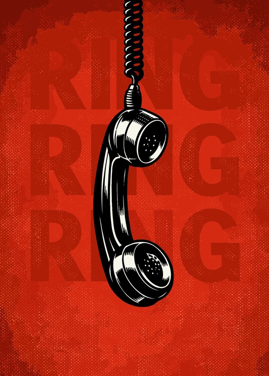Плакат Retro Ring Ring 90s