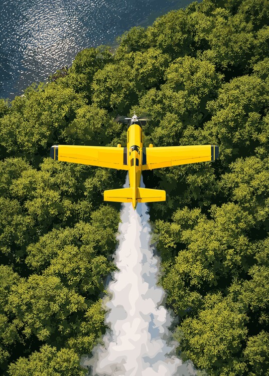 Poster Scrambled Plane