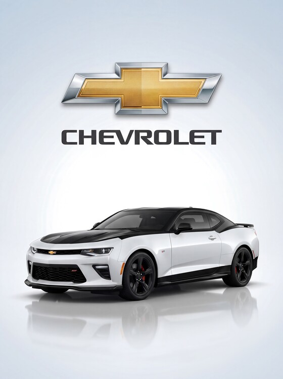 Poster Chevrolet Excellence | Beneath the Iconic Golden Bowtie Logo