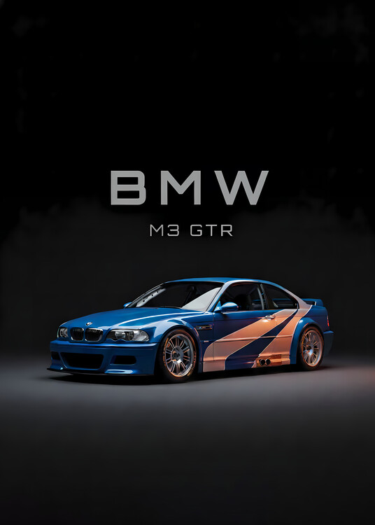 Poster BMW M3 GTR E46