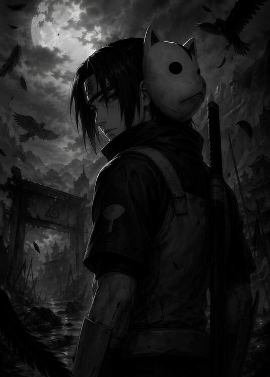 Schilderij op canvas Anime Anbu Mask