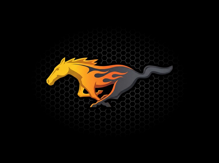 Obraz na plátně Ford Mustang Pony Emblem Graphic