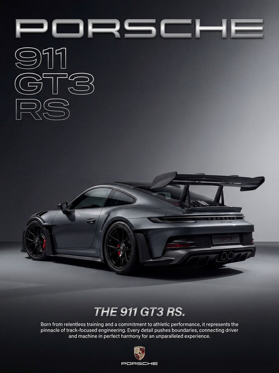 Plakat Porsche 911 GT3 RS High-Performance Sports Car