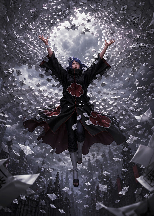 Schilderij op canvas Villain Anime Girl Konann