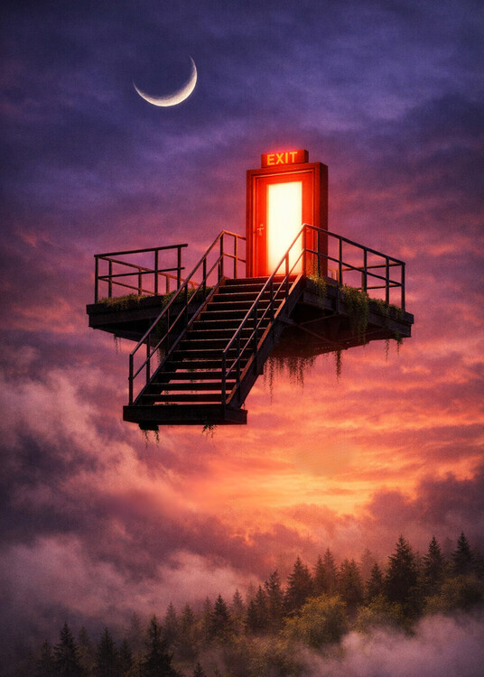 Плакат Exit Door
