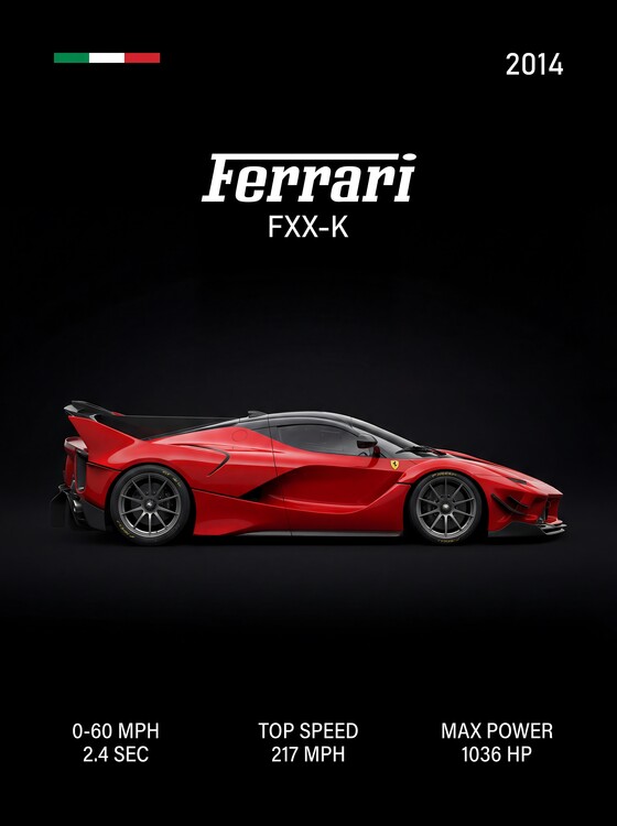 Canvas-taulu Ferrari FXX-K: 2014 Hypercar Performance Specifications