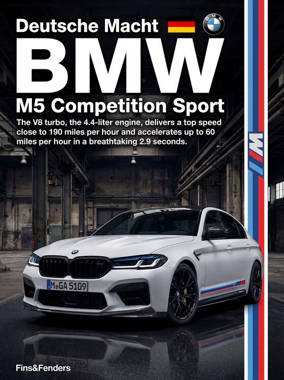 Poster BMW M5 Competition Sport: Deutsche Macht 4.4L V8