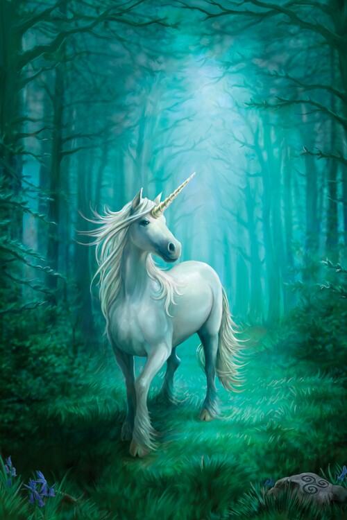 Poster Forest Unicorn