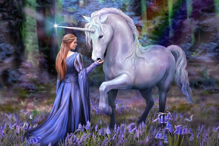 Bild auf Leinwand Bluebell Woods