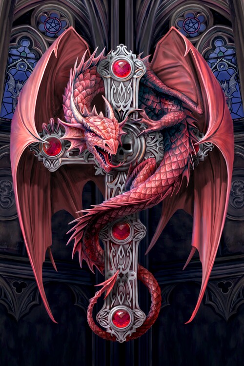 Bild auf Leinwand Gothic Guardian