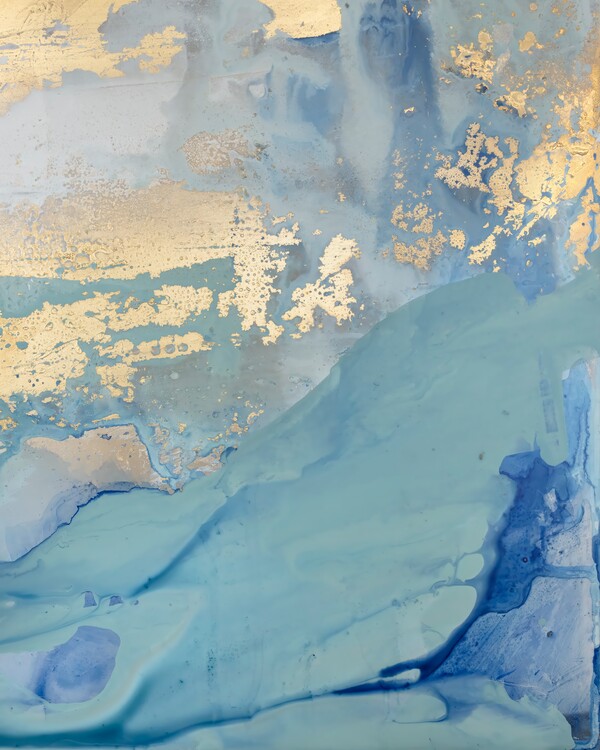 Levně Plakát, Obraz - Golden Wavescape, Julia Contacessi, 30 × 40 cm
