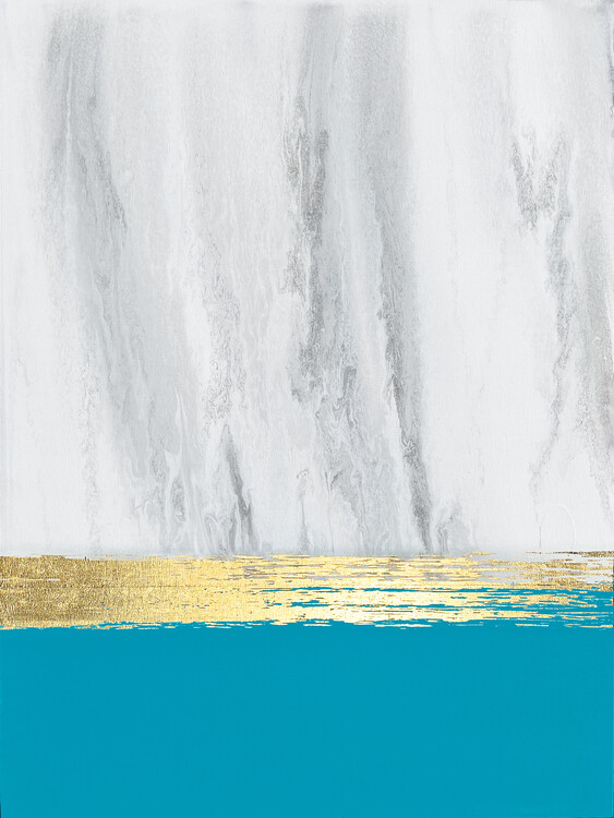 Plakát Teal Gold Horizon