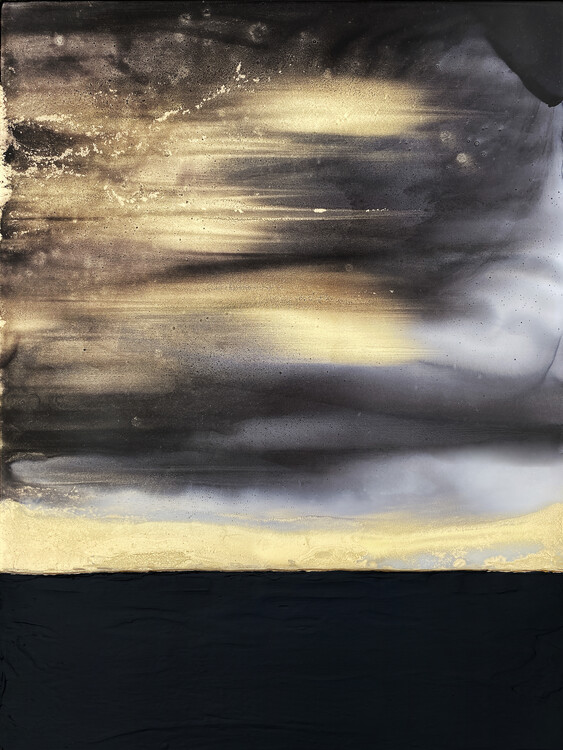 Levně Plakát, Obraz - Abstract Golden Horizon, Alyson Storms, 30 × 40 cm