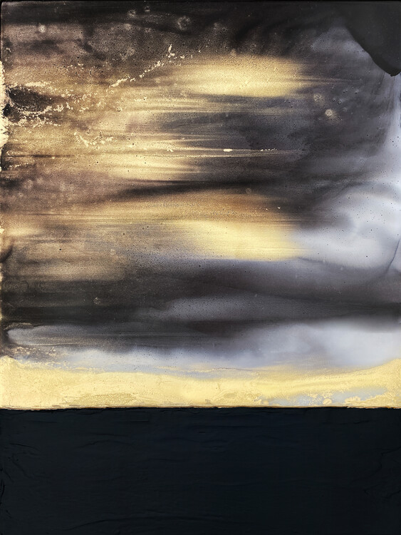 Levně Plakát, Obraz - Golden Horizon Abstract, Alyson Storms, 30 × 40 cm