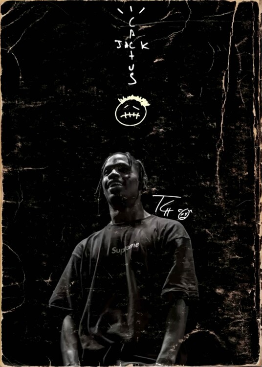 Poster Black and White Rapper Popular Retro-Style Poster