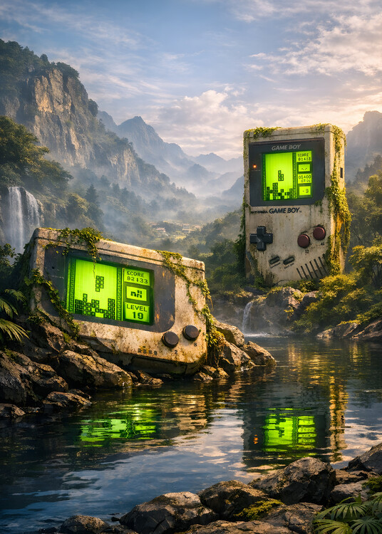 Плакат Gameboy Landscape