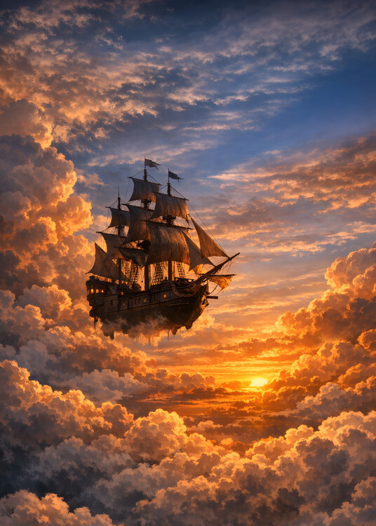 Плакат Sailboat Landscape