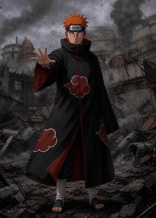 Schilderij op canvas Shinra tensei dramatic pein