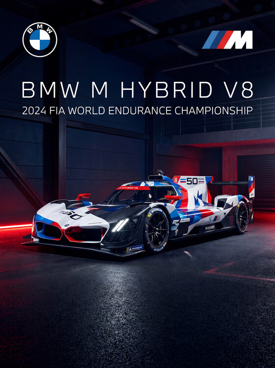 Poster BMW M Hybrid V8 2024 FIA  (WEC) LMDh Hypercar
