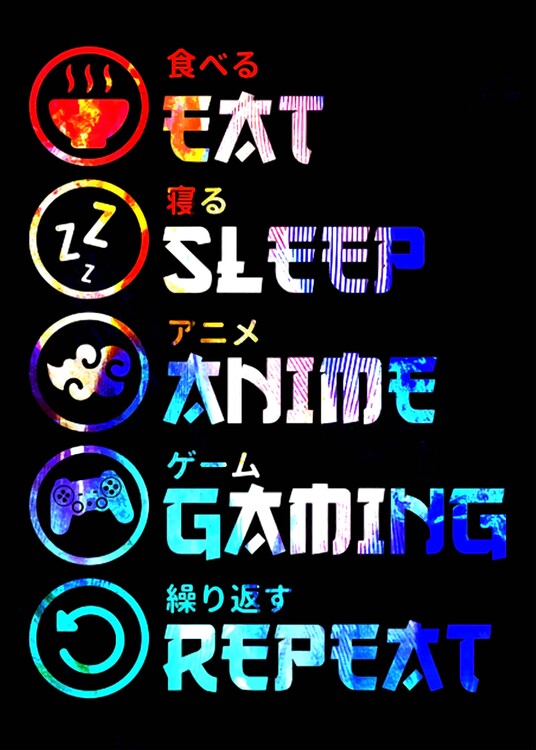 Plagát Neon Sign Anime Poster Trending Bestselling Popular Poster