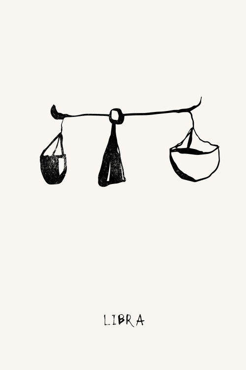 Levně Plakát, Obraz - Libra Balance Scale, Treechild, 26.7 × 40 cm