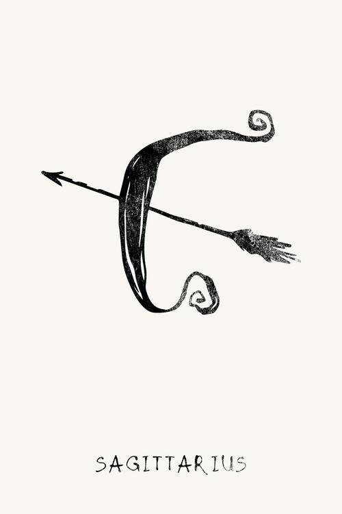 Poster Sagittarius Bow Arrow