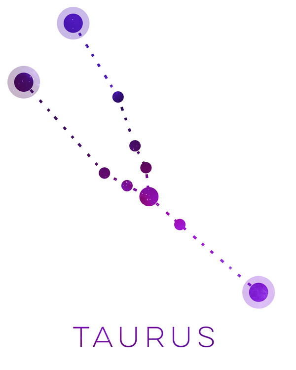Levně Plakát, Obraz - Taurus Zodiac Constellation, Emiliano Deificus, 30 × 40 cm