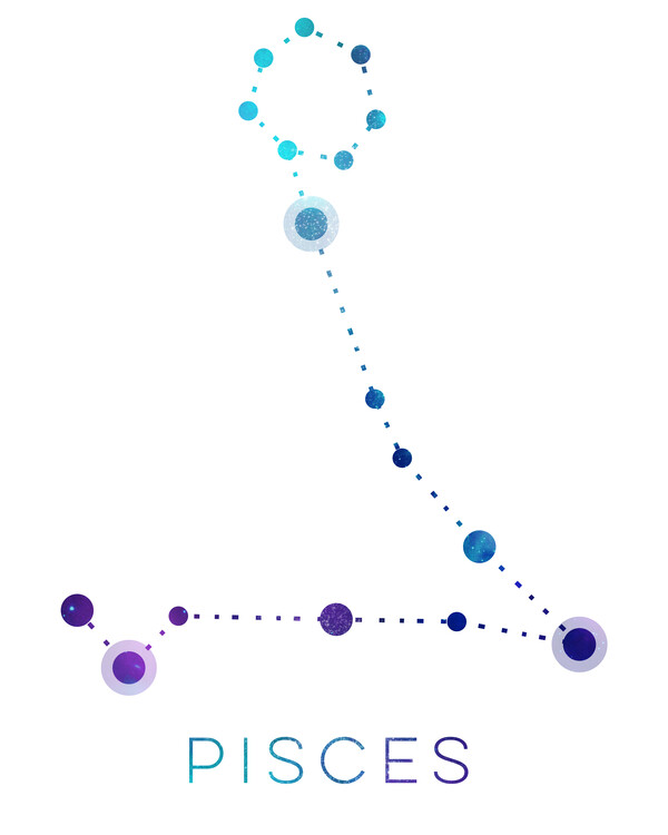 Принти на полотні Dreamy Pisces Constellation
