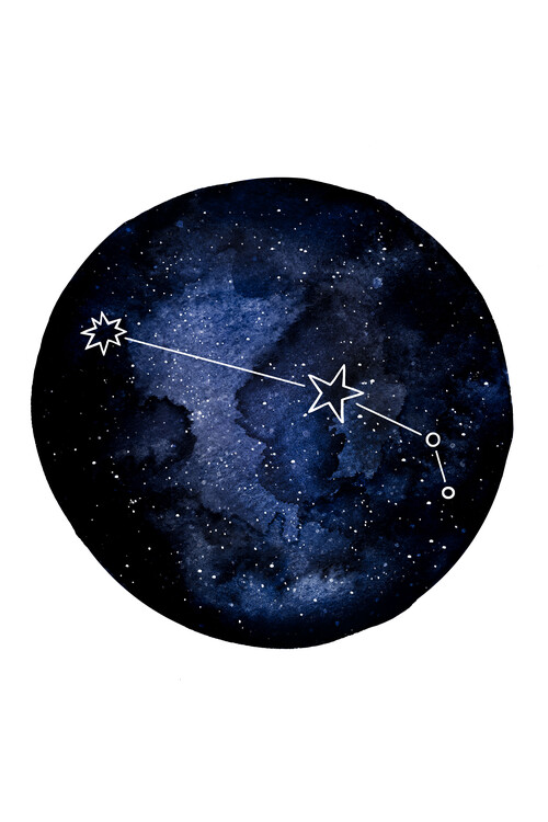 Принти на полотні Cosmic Aries Constellation