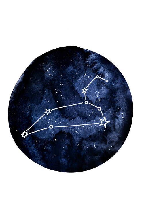 Poster Cosmic Leo Constellation