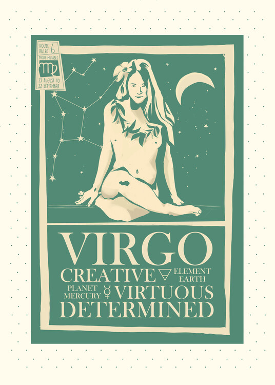 Levně Plakát, Obraz - Graceful Virgo Constellation, Dion Gem, 30 × 40 cm