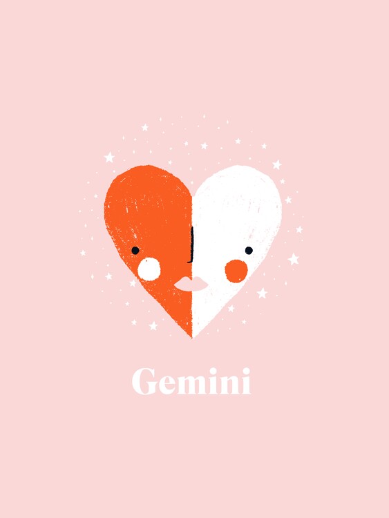 Levně Plakát, Obraz - Gemini Sweethearts, Aislinn Simmonds, 30 × 40 cm