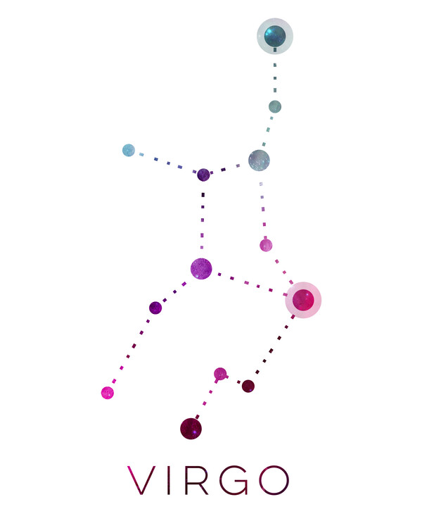Levně Plakát, Obraz - Colorful Virgo Constellation, Emiliano Deificus, 30 × 40 cm